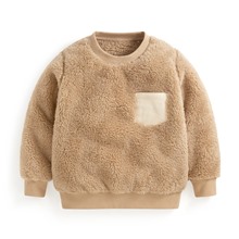 長刷毛圓領上衣-童