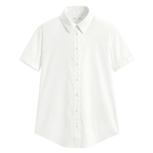 商務彈性短袖襯衫-女