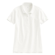 棉質網眼彈性polo衫-女