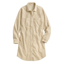 燈芯絨襯衫式洋裝-女