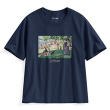 大人的圖鑑寬版印花T恤-18-女