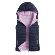 極輕羽絨玩色背心-女