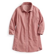 燈芯絨襯衫式洋裝-童