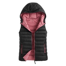 極輕羽絨玩色背心-女