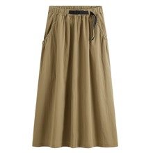 抽皺口袋長裙-女