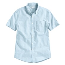 牛津短袖襯衫-男