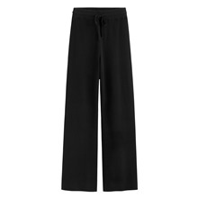 針織羅紋長褲-女