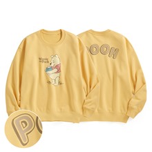 迪士尼系列毛圈寬版印花圓領衫-04-女