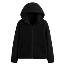 Fleece厚版連帽外套-女