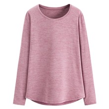 吸排圓領長袖T恤-女