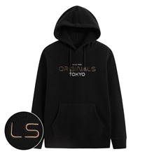 Fleece電繡連帽上衣-男