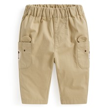 造型口袋寬鬆九分褲-Baby