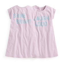 純棉文字印花洋裝-童