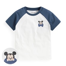 迪士尼系列純棉拉克蘭袖印花T恤-童