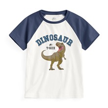 Jurassic World拉克蘭袖印花T恤-08-童