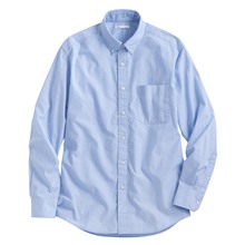 柔棉長袖襯衫-男