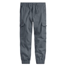 棉質工裝束口褲-男