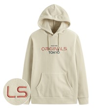 Fleece電繡連帽上衣-男