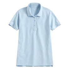 棉質網眼彈性polo衫-女