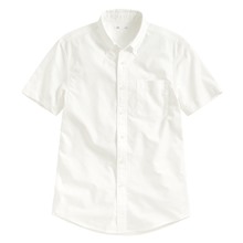 牛津短袖襯衫-男