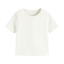 羅紋短版T恤-女