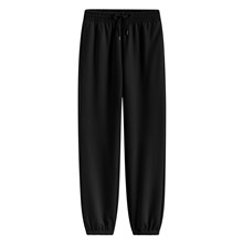 毛圈寬鬆束口長褲-女