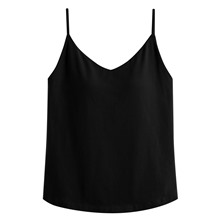 Bra V領細肩帶背心-女