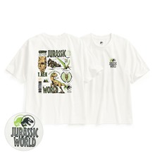 Jurassic World寬版印花T恤-05-男