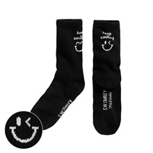 S.W.SMILEY®文字中筒襪-女