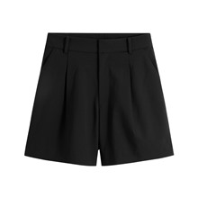 休閒打褶短褲-女