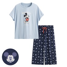 迪士尼系列莫代爾七分褲家居套裝-女