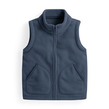Fleece立領背心-童