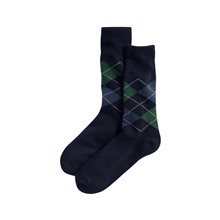 菱格紋長襪-男