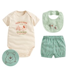 迪士尼系列純棉羅紋套裝組(3入)-Baby