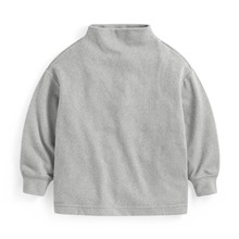 柔軟磨毛寬鬆高領上衣-童