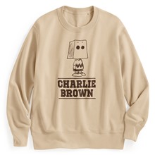 史努比系列毛圈印花圓領衫-15-男