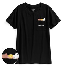 LINE FRIENDS minini口袋印花T恤-06-女