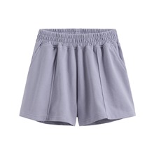 毛圈寬鬆休閒短褲-女