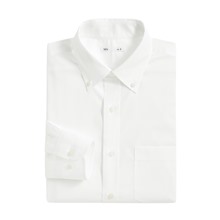 商務彈性修身長袖襯衫-男