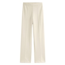 彈性針織直筒寬褲-女