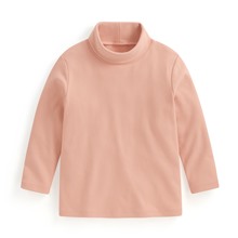 磨毛柔棉高領長袖T恤-童