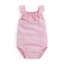 蕾絲造型無袖包臀衣-Baby