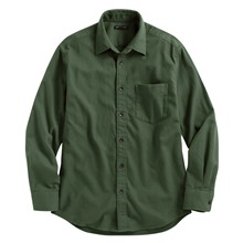 法蘭絨長袖襯衫-男