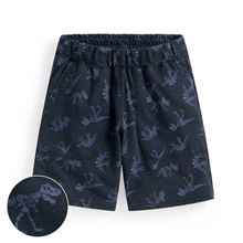 竹節棉恐龍印花口袋短褲-童