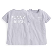 純棉文字印花洋裝-Baby