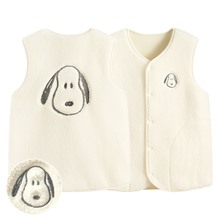 史努比系列電繡口袋背心-女