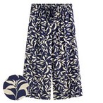 嫘縈圖騰花卉印花七分褲-女