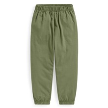 竹節棉束口褲-童