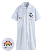 棉質安心防凸點家居洋裝-女