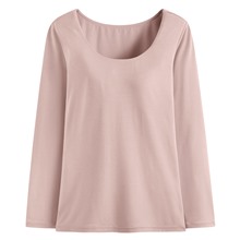 heatup U領Bra八分袖上衣-女